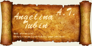 Angelina Tubin vizit kartica